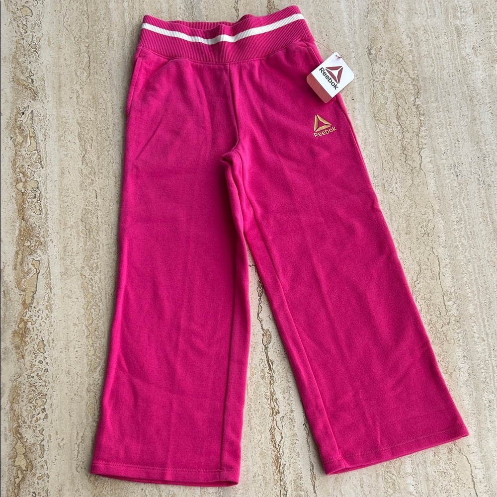 NEW 🆕 Reebok Fuchsia Jogging Pants - Picture 1 of 4